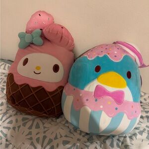 Squishmallows X Sanrio - Brand New - Mymelody and Tuxedo Sam